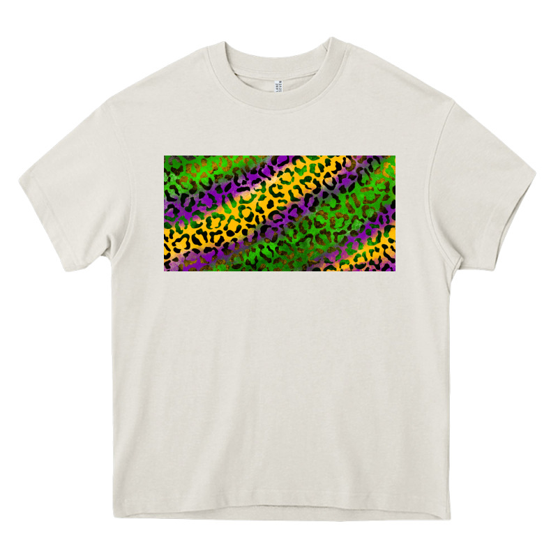 Mardi Gras Leopard Heavy Core Tee by RanaPortraitStore | Teevron