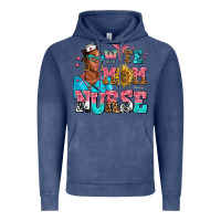 Vintage Denim afro wife mom nurse Vintage Hoodie - AdoDesignShop