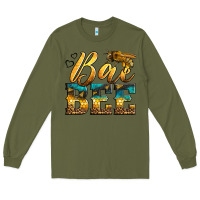 Army Green Western Queen Bee Long Sleeve Tee - LillyAllenDesigns