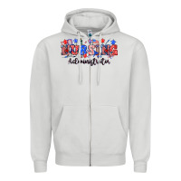 Dove Grey 4th of july nursing administrator Zipper Hoodie - NancyCooperArtShop