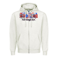 Oatmeal Heather 4th of july nursing administrator Zipper Hoodie - NancyCooperArtShop
