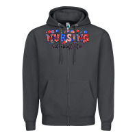 Smoke 4th of july nursing administrator Zipper Hoodie - NancyCooperArtShop