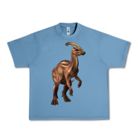 Pebble Blue parasaurolophus Urban Heavy Tee - Artiststas
