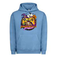 Pigment Pebble Blue halloween gamer Urban Hoodie - CowGirlArtShop