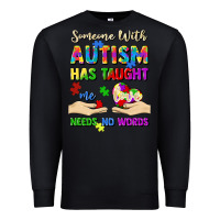 Black someone with autism has taught me love needs no wo Premium Sweatshirt - Artiststas