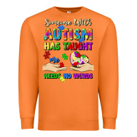 Carrot someone with autism has taught me love needs no wo Premium Sweatshirt - Artiststas