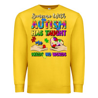 Lemon someone with autism has taught me love needs no wo Premium Sweatshirt - Artiststas