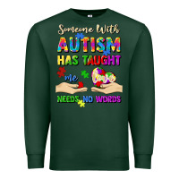 Sports Green someone with autism has taught me love needs no wo Premium Sweatshirt - Artiststas
