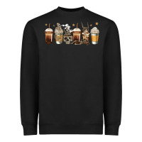 Black skeleton coffee cups Heavyweight Sweatshirt - Jasminsmagicworld