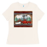 Christmas Farm And Truck Ladies Tee | Teevron