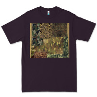 Plum camouflage leopard patches Premium Tee - BarkalooDesign