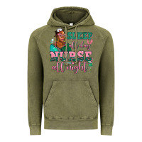 Vintage Olive afro  nurse sleep all day nurse all night Vintage Hoodie - AdoDesignShop