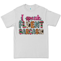 Dove Grey i speak fluent sarcasm Premium Tee - Zillion Design Studio