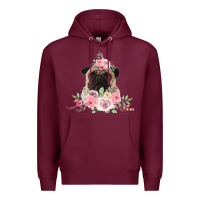 Burgundy Pug Premium Hoodie - Bettercallsaul