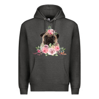 Charcoal Heather Pug Premium Hoodie - Bettercallsaul