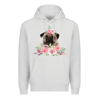 Dove Grey Pug Premium Hoodie - Bettercallsaul