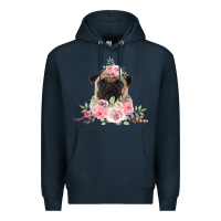 Navy Pug Premium Hoodie - Bettercallsaul