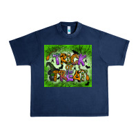 Navy trick or treat tumbler Urban Heavy Tee - BundleAndBundleShop