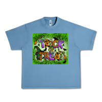 Pebble Blue trick or treat tumbler Urban Heavy Tee - BundleAndBundleShop