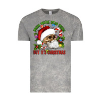 Cloud Rock When You're Dead Inside But It's Christmas Hippie Skeleton Santa Vintage Tee - Artiststas