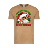 Vintage Camel When You're Dead Inside But It's Christmas Hippie Skeleton Santa Vintage Tee - Artiststas