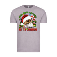 Vintage Zinc When You're Dead Inside But It's Christmas Hippie Skeleton Santa Vintage Tee - Artiststas