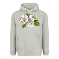 Moon Dust Hawthorn Flower Heavyweight Hoodie - LillyAllenDesigns