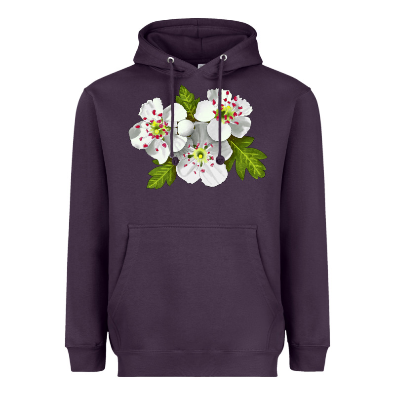 Hawthorn Flower Heavyweight Hoodie by LillyAllenDesigns | Teevron