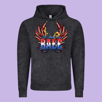 All America Babe Vintage Hoodie Designed By Jahusdesignshop