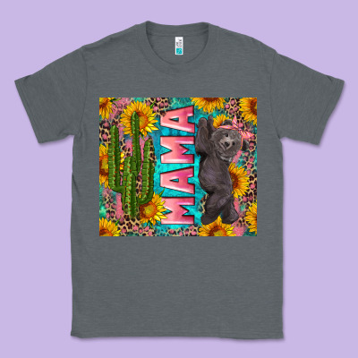 Western Mama With Baby Bear Classic Tee Designed By Artiststas