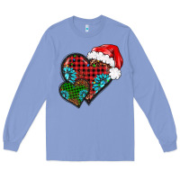 Colony Blue Christmas heart gemstones leopard Long Sleeve Tee - BarkalooDesign