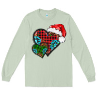 Matcha Christmas heart gemstones leopard Long Sleeve Tee - BarkalooDesign