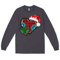 Smoke Christmas heart gemstones leopard Long Sleeve Tee - BarkalooDesign