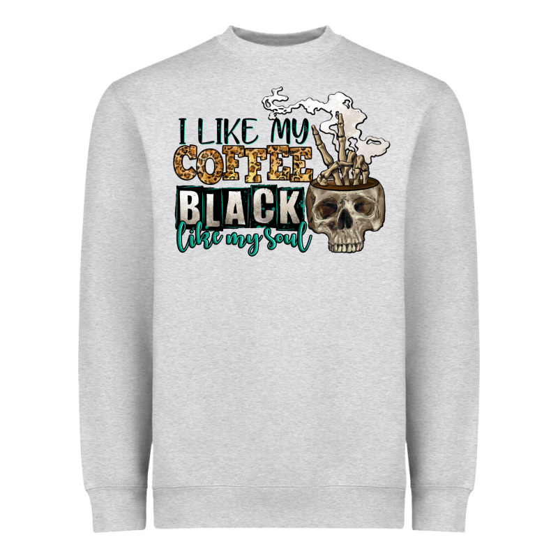 I Like My Coffee Black Like My Soul Heavyweight Sweatshirt by Jasminsmagicworld | Teevron