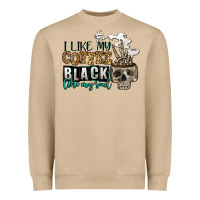Mushroom i like my coffee black like my soul Heavyweight Sweatshirt - Jasminsmagicworld
