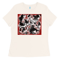Bone cowhide glitter tooled leather Ladies Tee - RanaPortraitStore