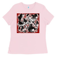 Bubblegum Pink cowhide glitter tooled leather Ladies Tee - RanaPortraitStore