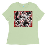 Matcha cowhide glitter tooled leather Ladies Tee - RanaPortraitStore
