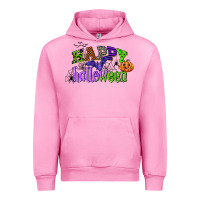 Fuchsia Pink happy halloween Urban Hoodie - CowGirlArtShop