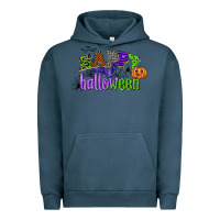 Pigment Midnight Navy happy halloween Urban Hoodie - CowGirlArtShop