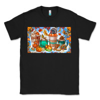 Black Thanksgiving Coffee Drink Kids Cup Classic Tee - CowhideDigitalArt