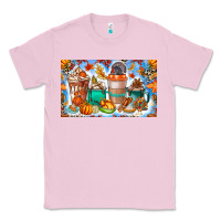 Bubblegum Pink Thanksgiving Coffee Drink Kids Cup Classic Tee - CowhideDigitalArt
