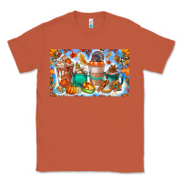 Copper Thanksgiving Coffee Drink Kids Cup Classic Tee - CowhideDigitalArt