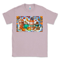 Lilac Thanksgiving Coffee Drink Kids Cup Classic Tee - CowhideDigitalArt