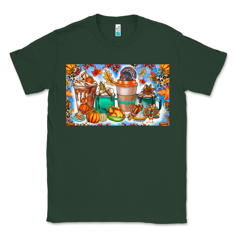 Thanksgiving Coffee Drink Kids Cup Classic Tee by CowhideDigitalArt | Teevron
