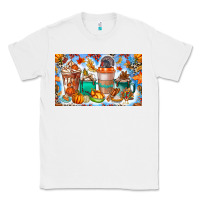 White Thanksgiving Coffee Drink Kids Cup Classic Tee - CowhideDigitalArt
