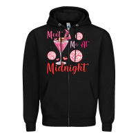 Black meet me at midnight Zipper Hoodie - MaliasSmallBusiness