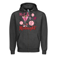 Charcoal Heather meet me at midnight Zipper Hoodie - MaliasSmallBusiness