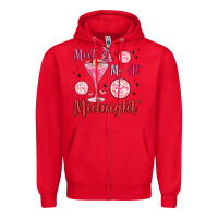 Red meet me at midnight Zipper Hoodie - MaliasSmallBusiness