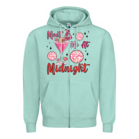 Seafoam meet me at midnight Zipper Hoodie - MaliasSmallBusiness
